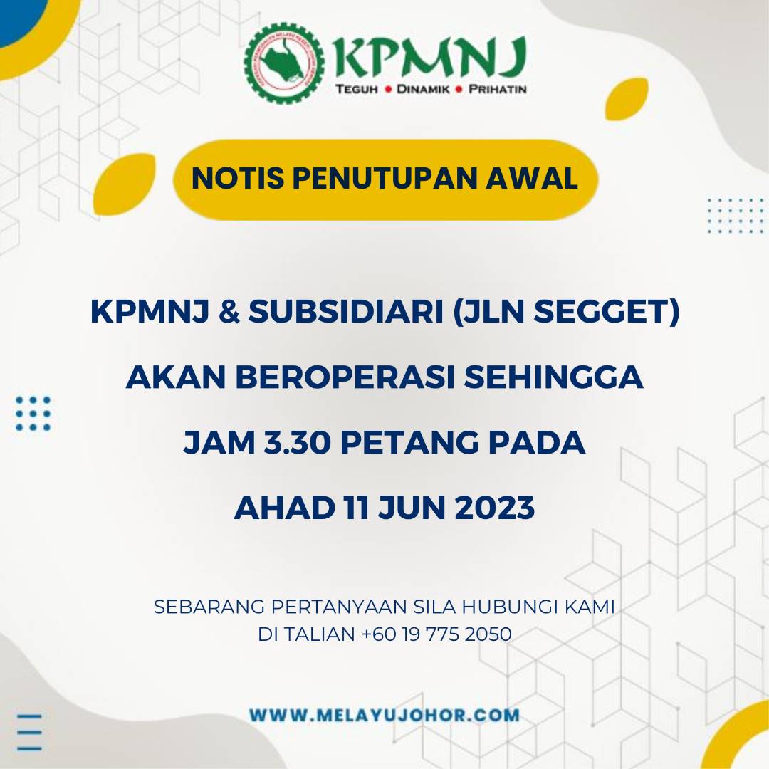 NOTIS PENUTUPAN AWAL