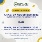 Cuti Peristiwa 27 & 28 November 2022