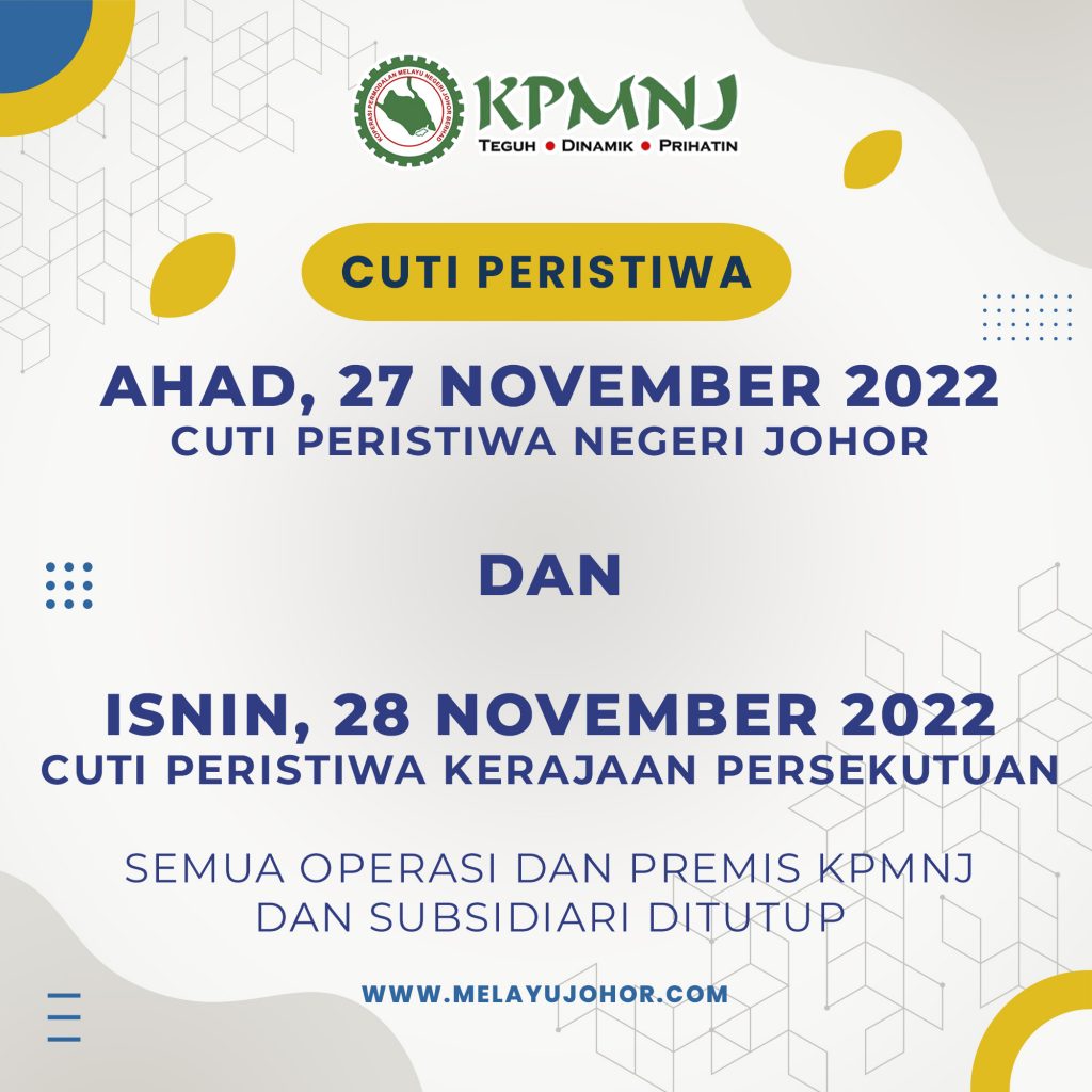 Cuti Peristiwa 27 & 28 November 2022